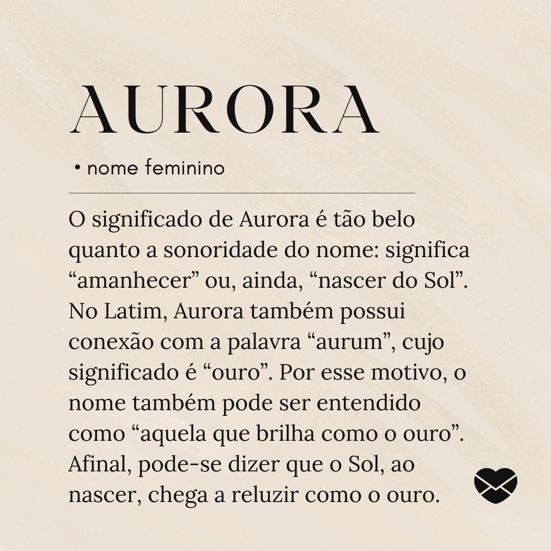 origem do nome Aurora