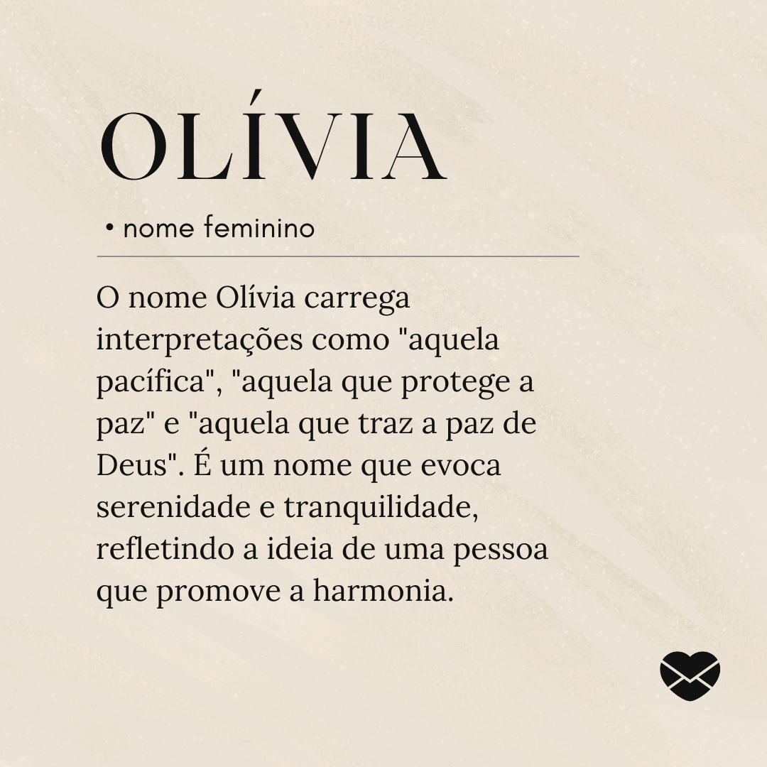 significado bíblico de Olívia