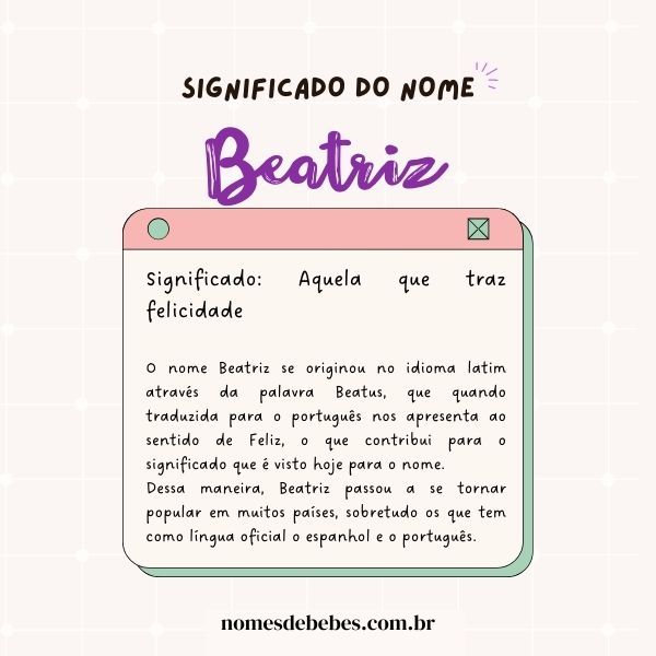 beatriz nome biblico