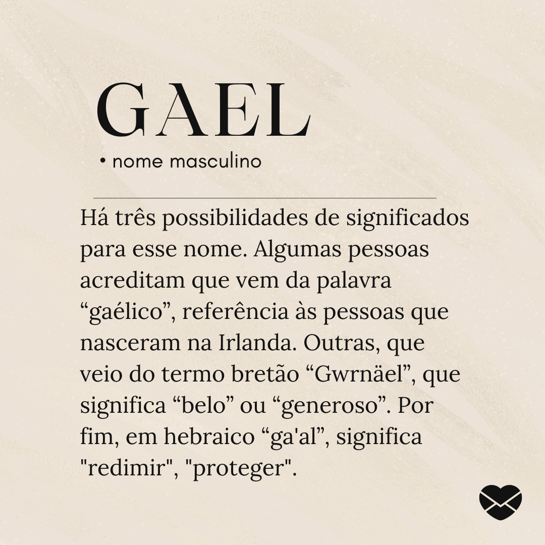 origem do nome Gael