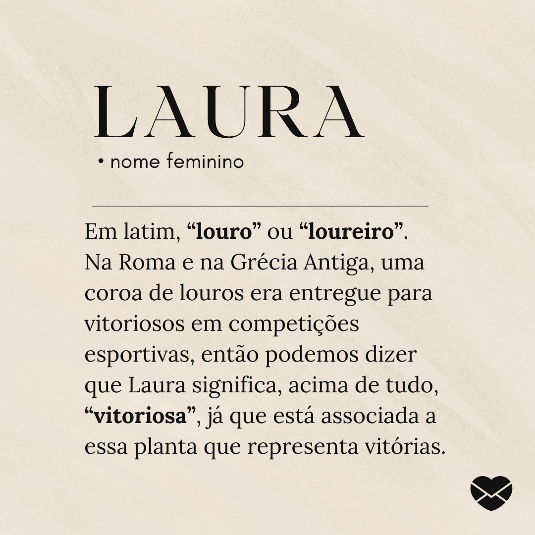 origem do nome laura