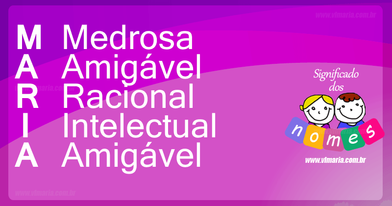 simbolismo do nome maria