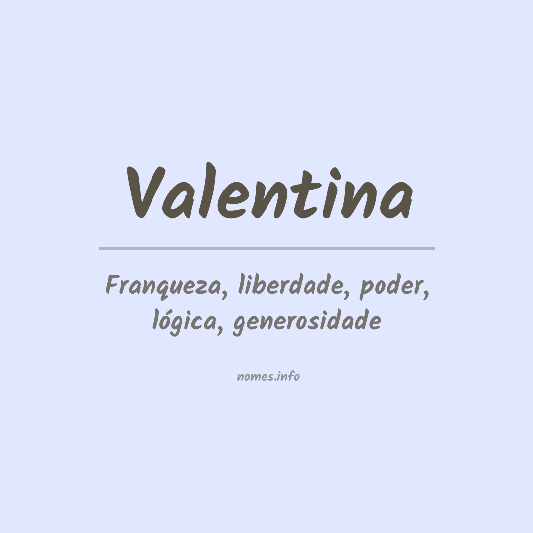 valentina nome de bebê