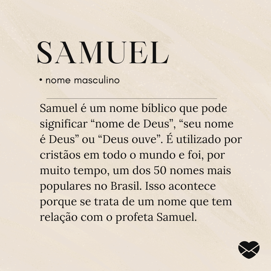 significado de Samuel na Bíblia
