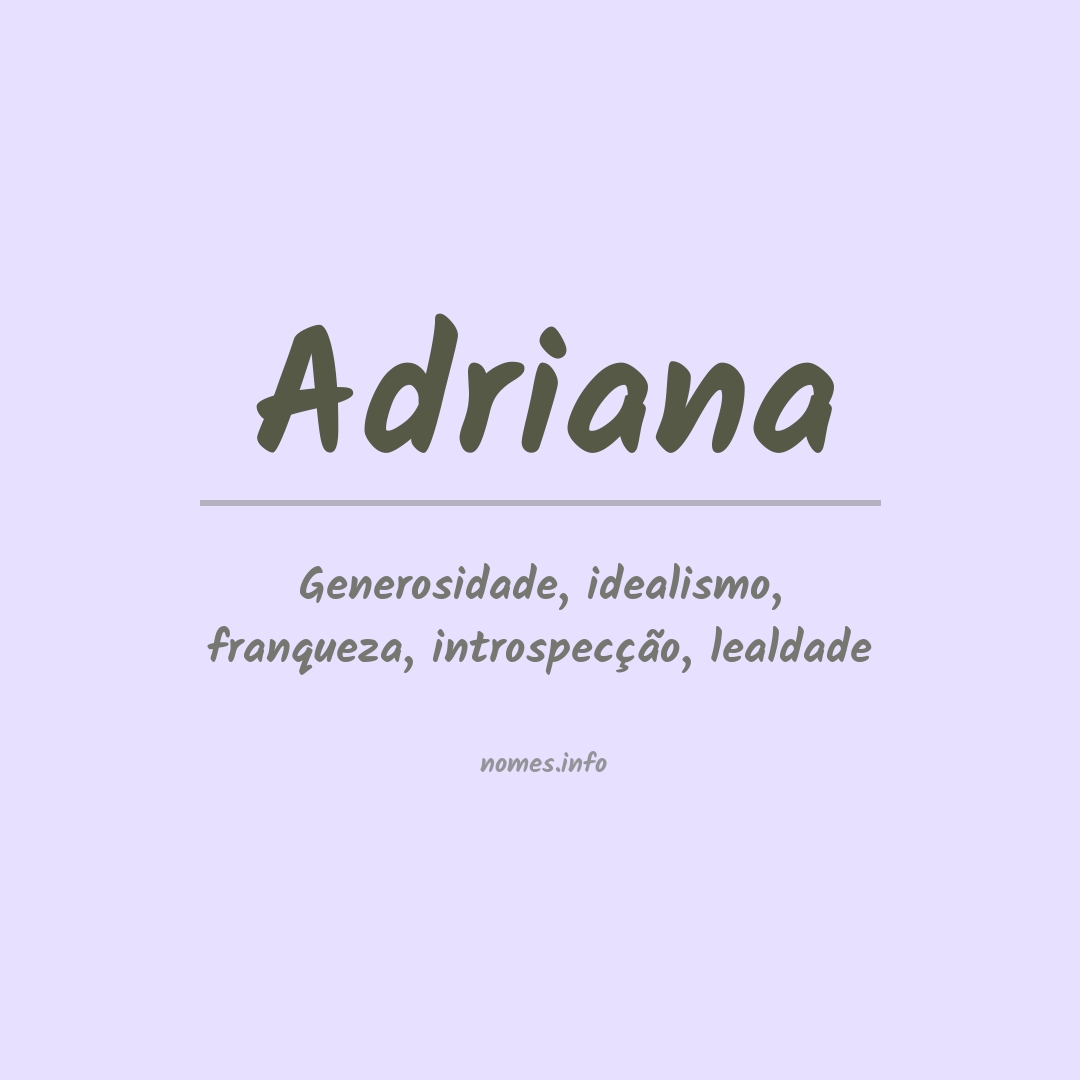 origem nome adriana