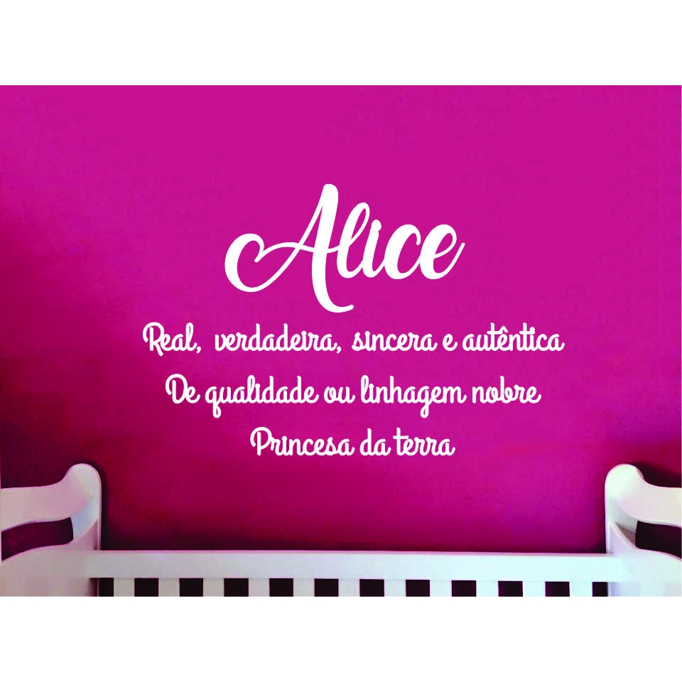 Alice nome feminino