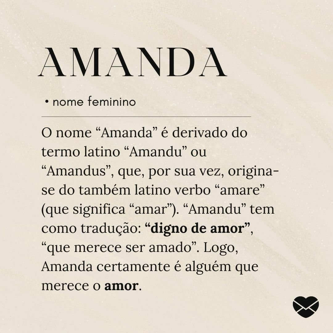 origem do nome amanda