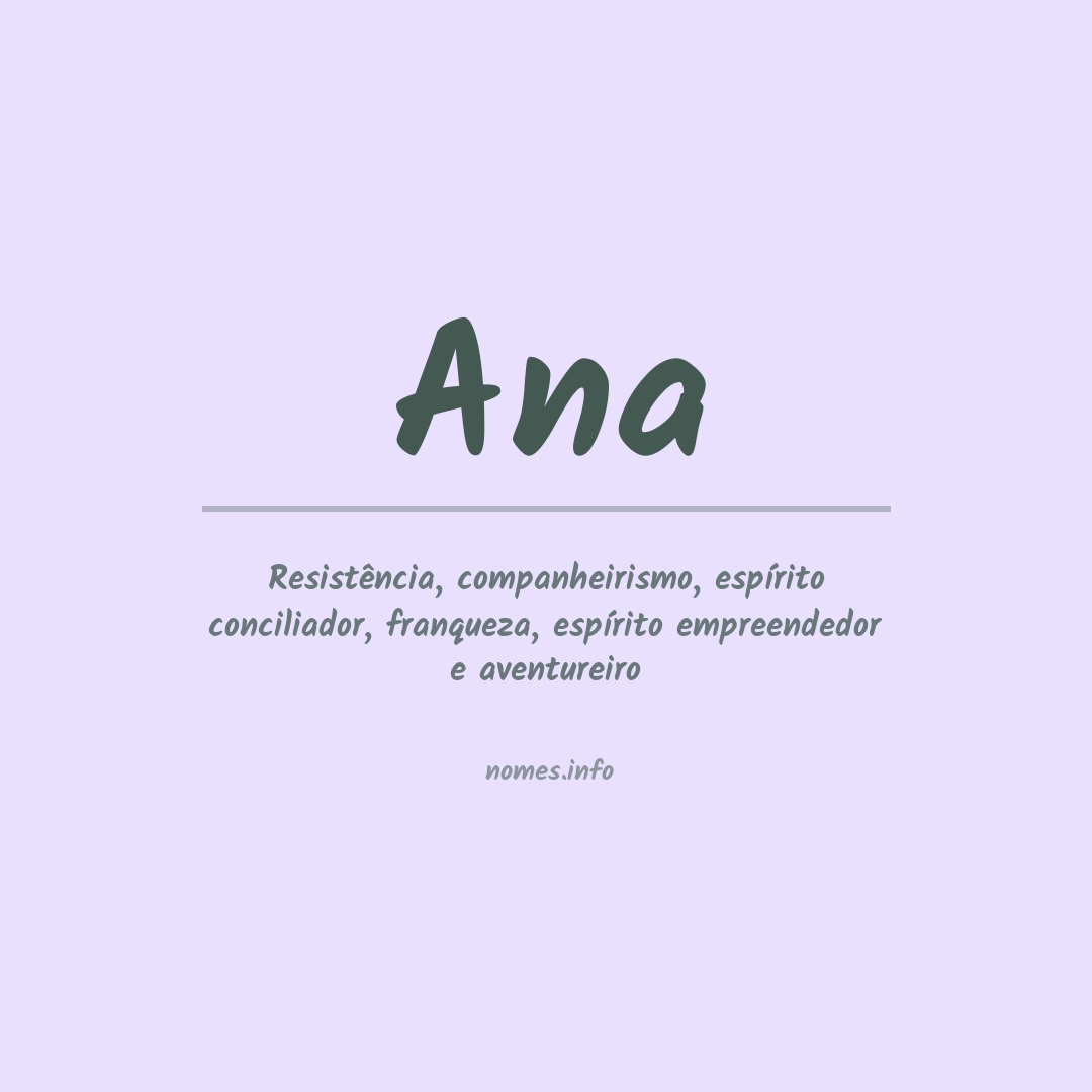 origem nome ana