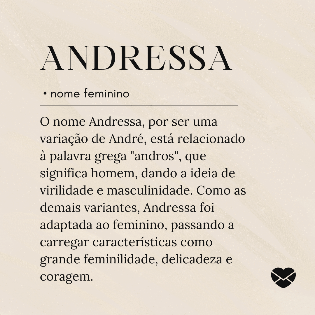qualidades do nome Andressa