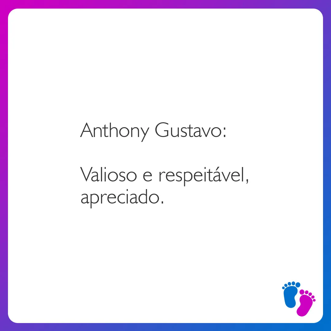 nome Anthony é forte?