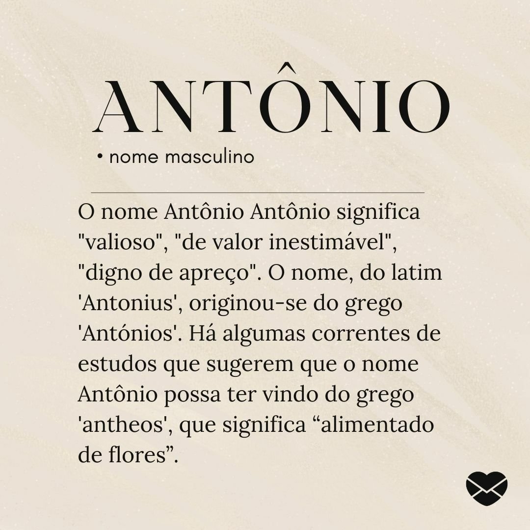 significado nome antonio