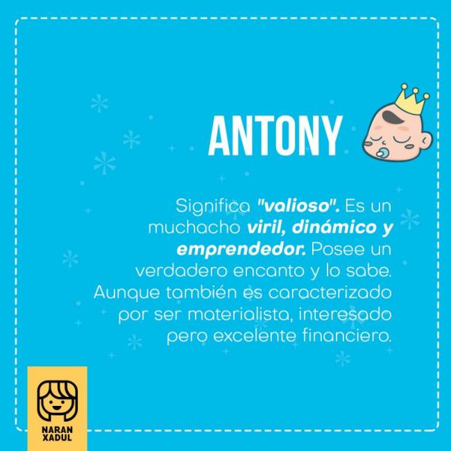 popularidade nome Antony