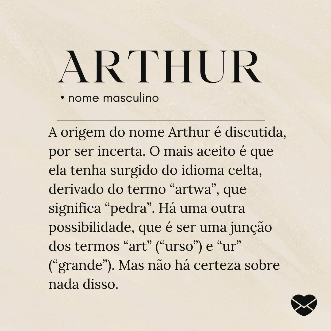 significado nome artur
