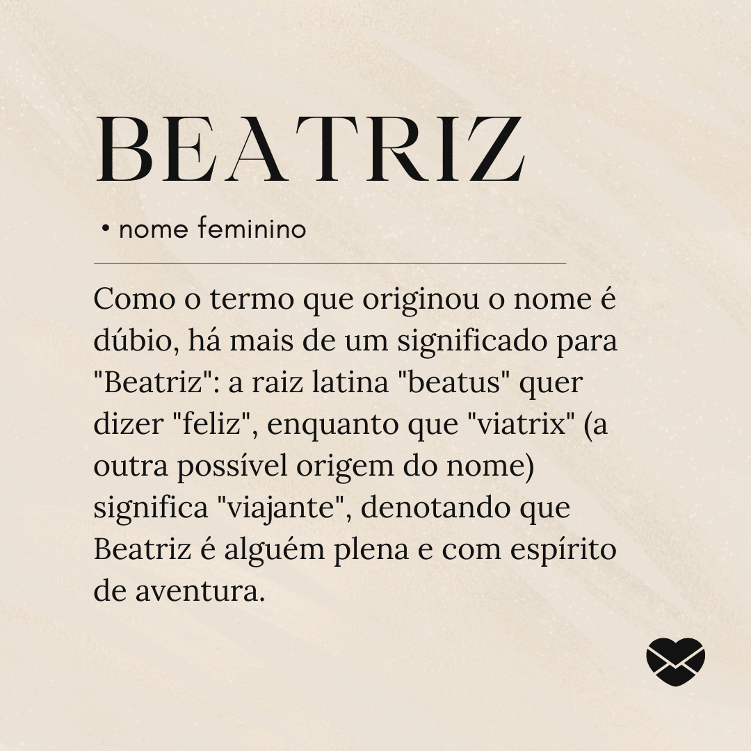 origem do nome beatriz
