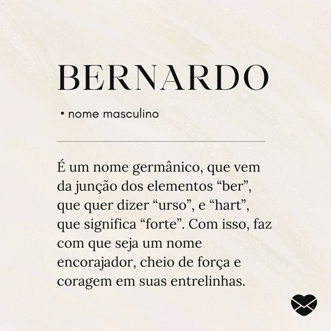 origem nome bernardo