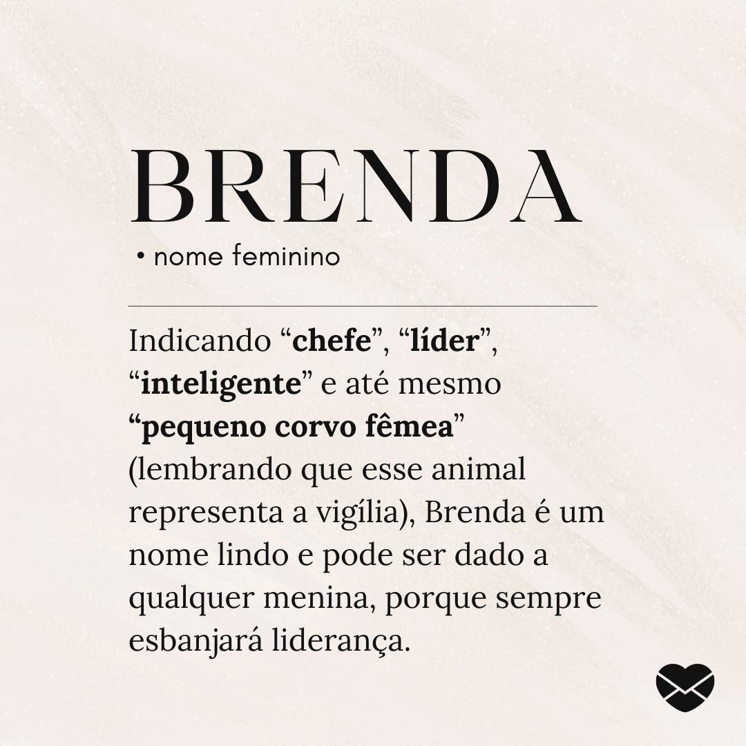 origem do nome Brenda
