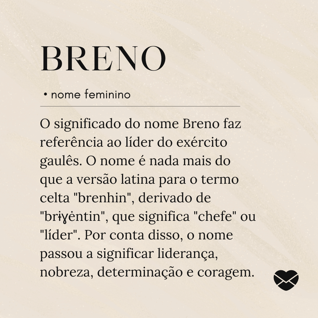 significado nome breno
