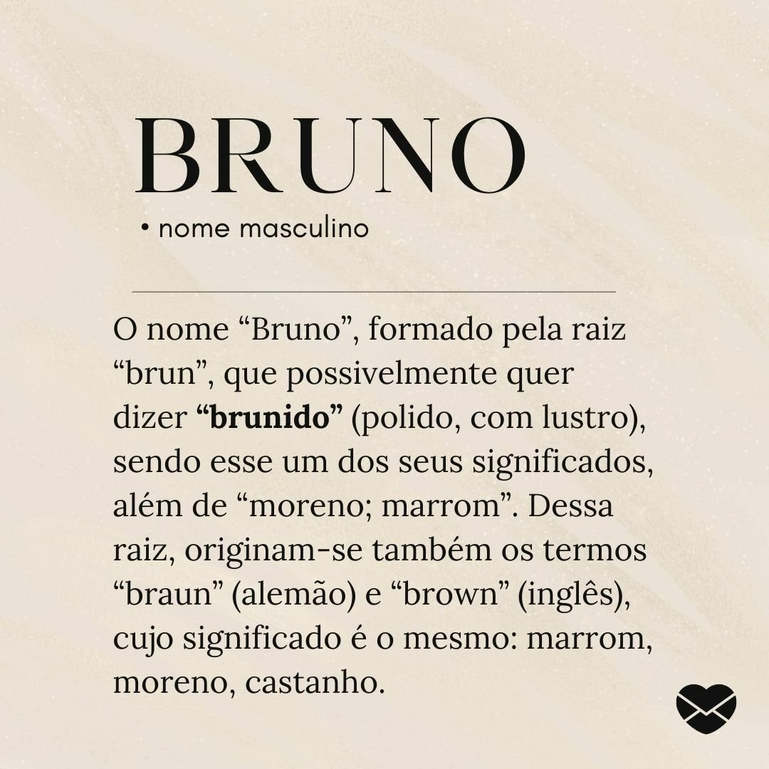 origem nome bruno