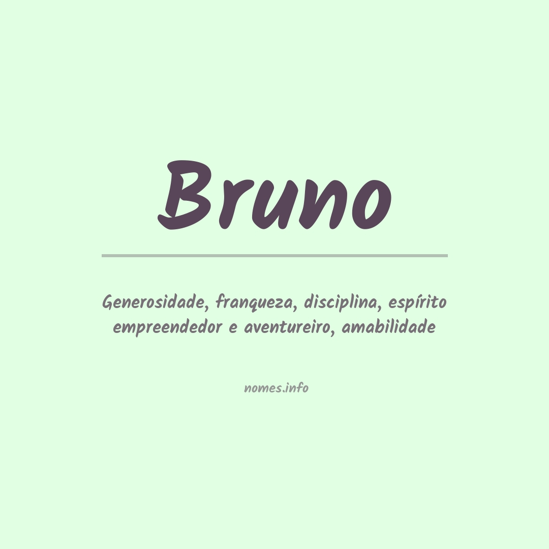 bruno nome de bebe
