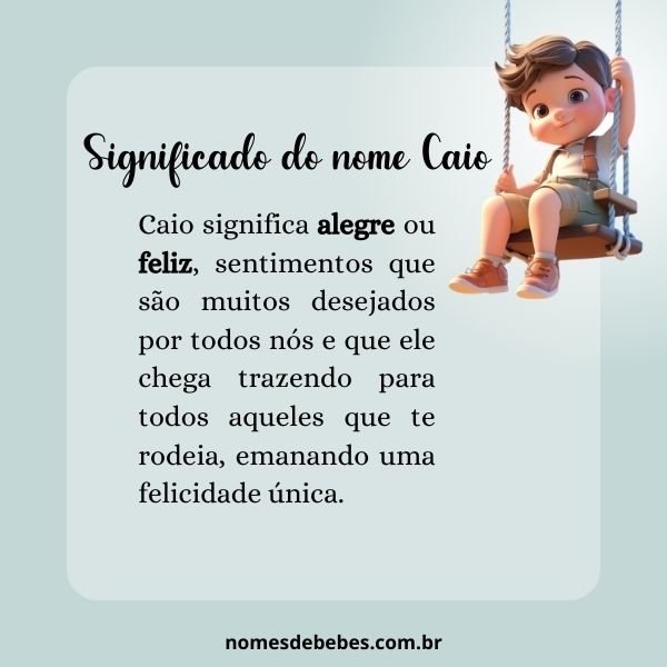 nome caio significado