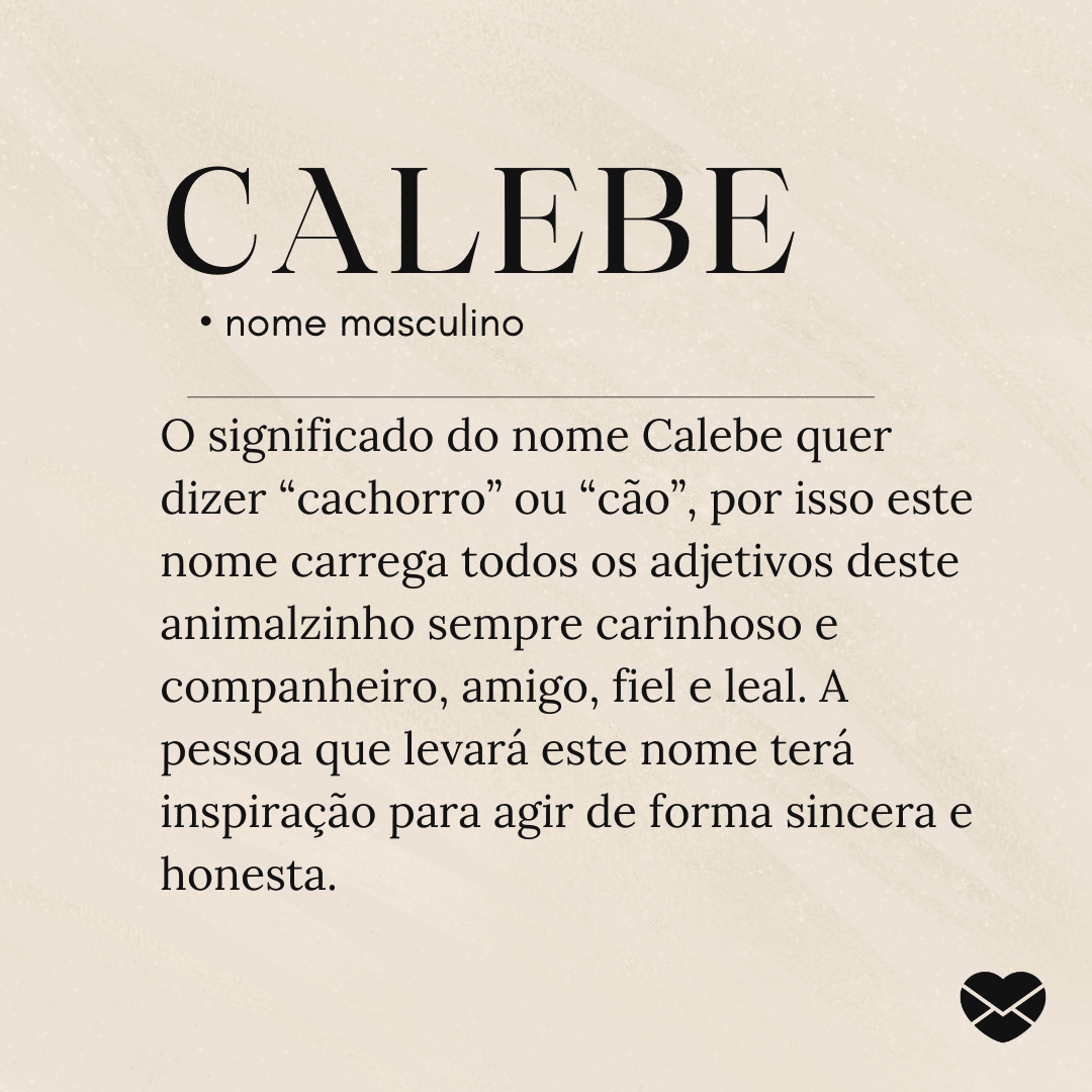 significado nome Caleb