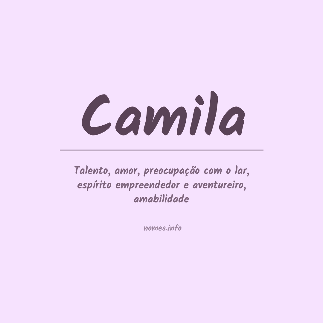 camila significado e origem