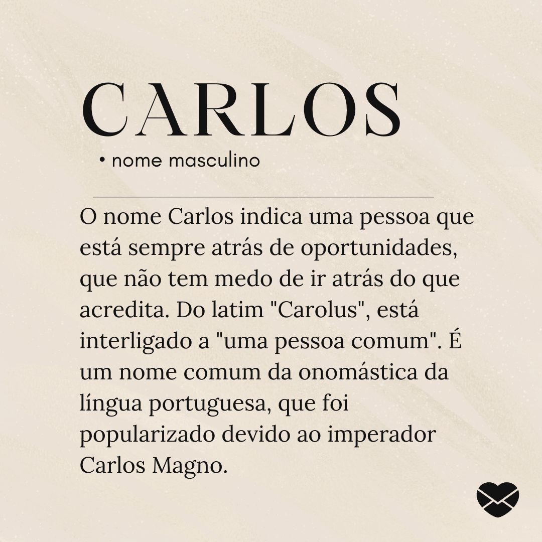 origem do nome carlos