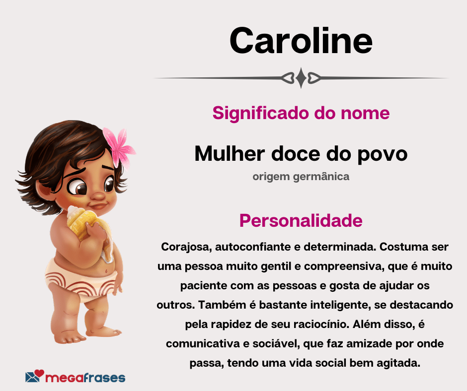 origem nome caroline