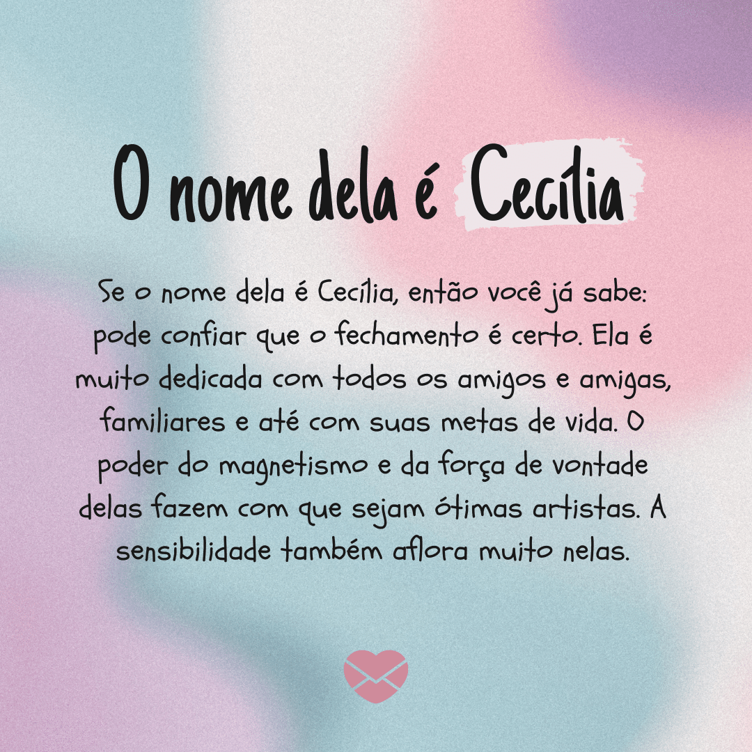 significado nome Cecília latim