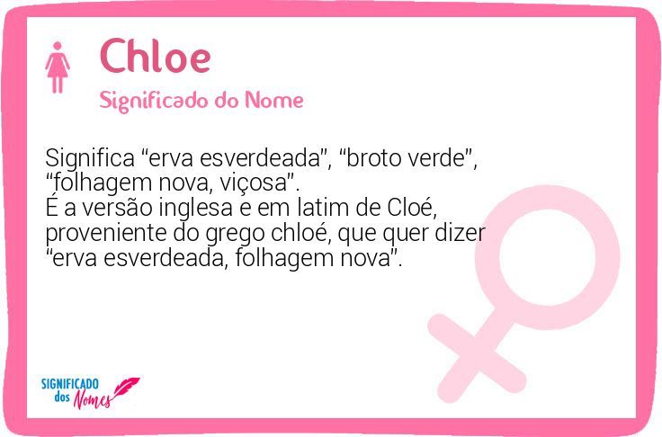 chloe significado grego