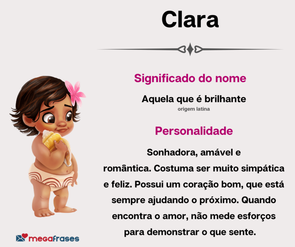 nomes compostos com clara