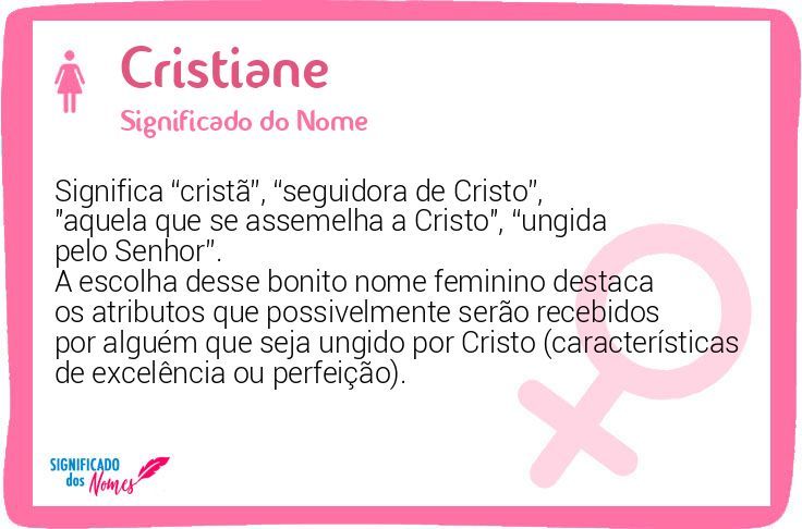 cristiane significado e origem