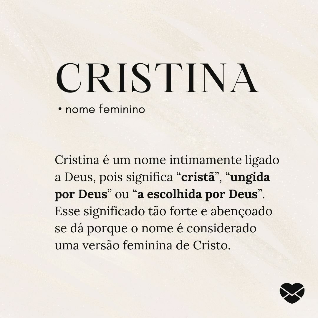 significado de cristina