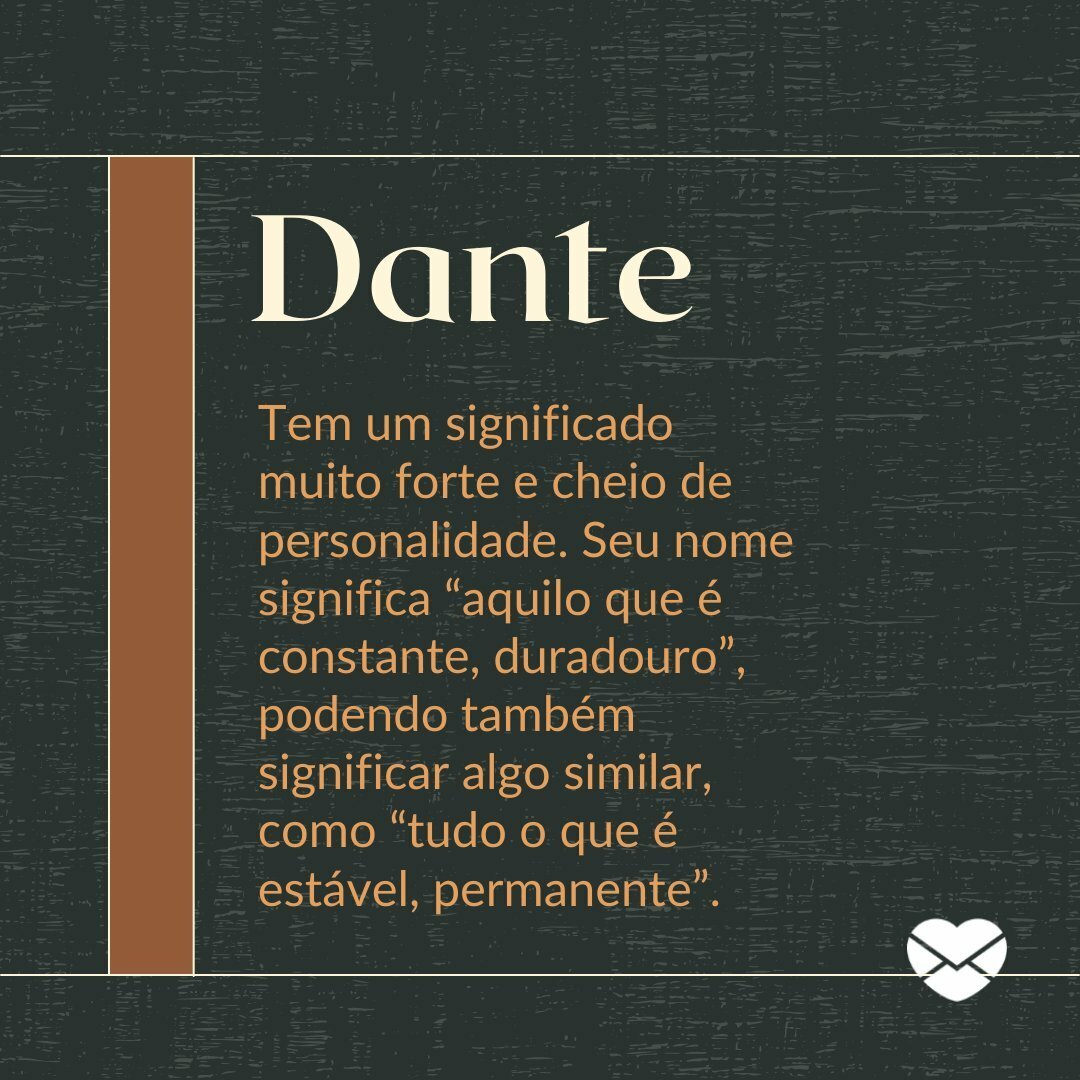 origem do nome dante