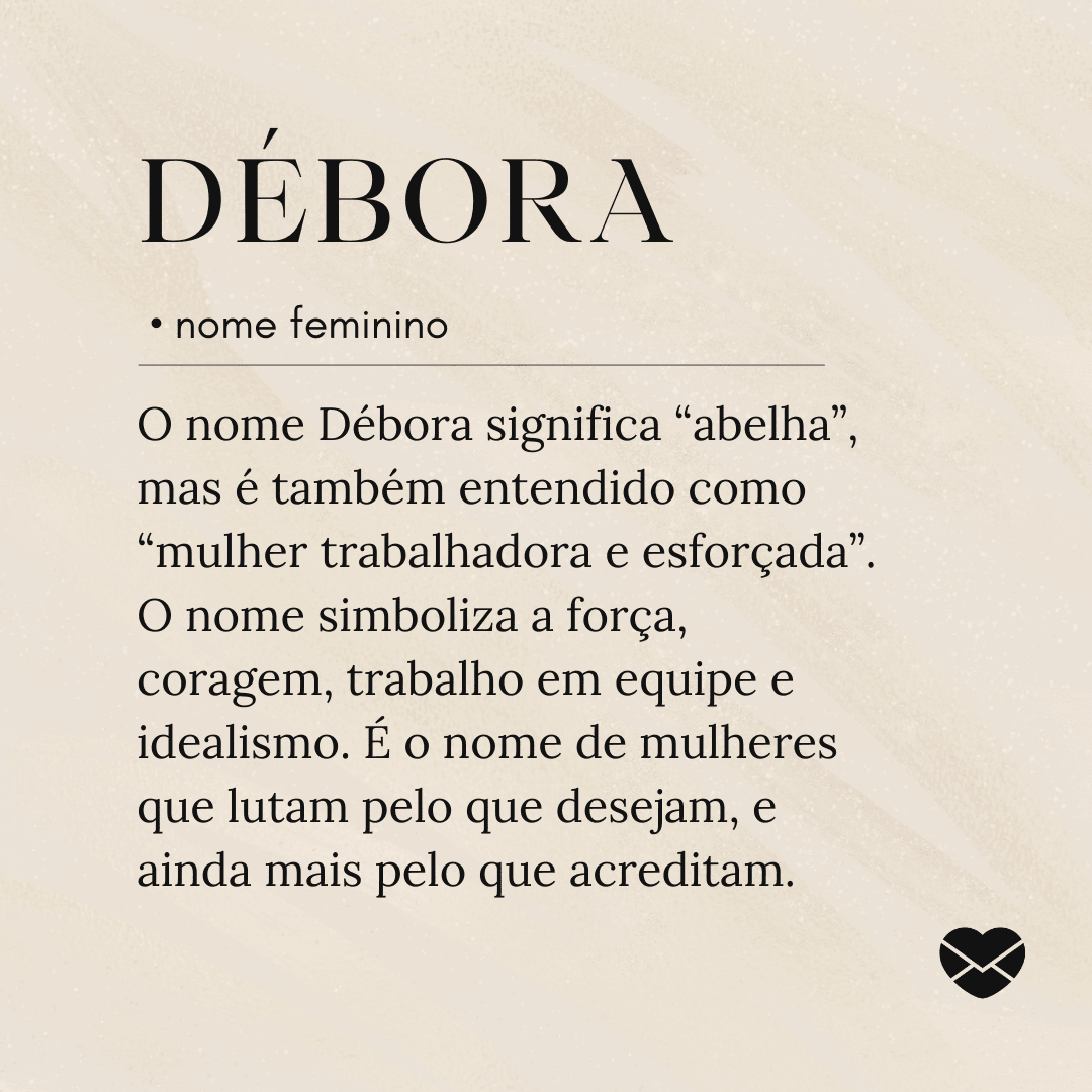 origem do nome Débora