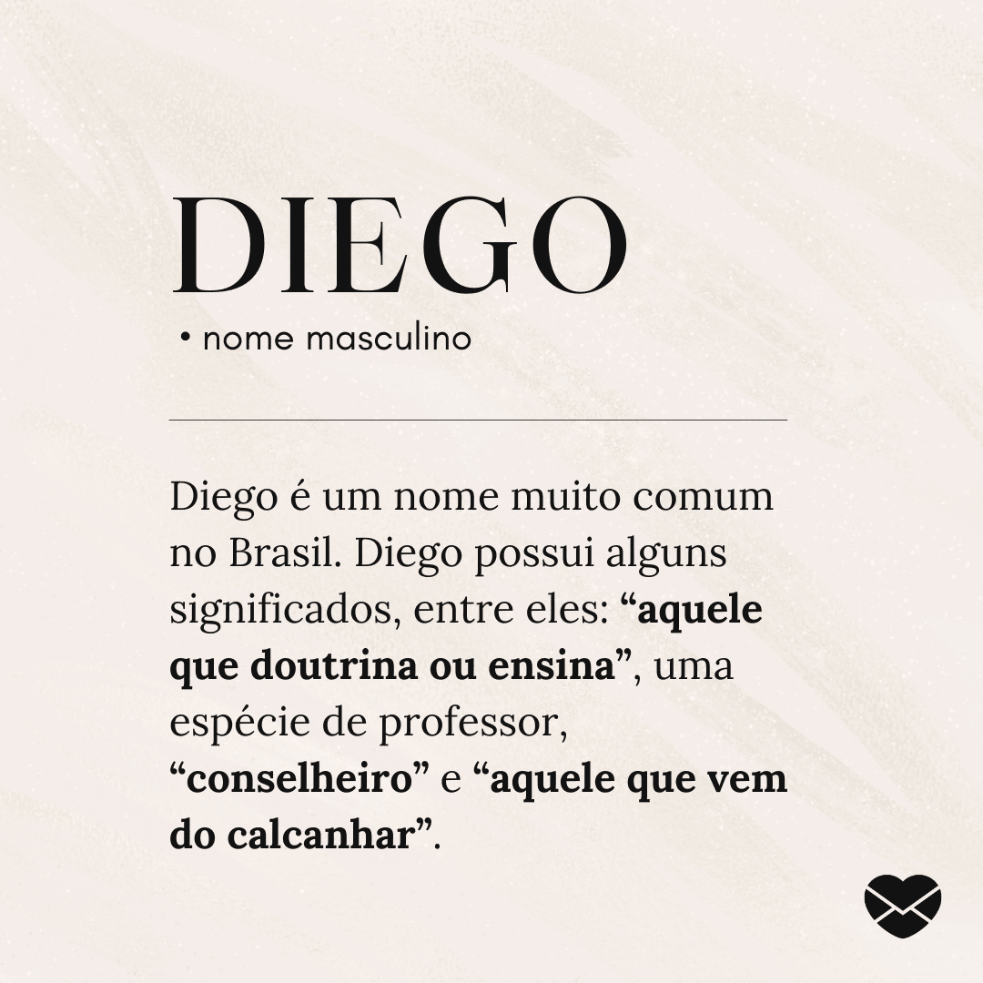 origem do nome Diego
