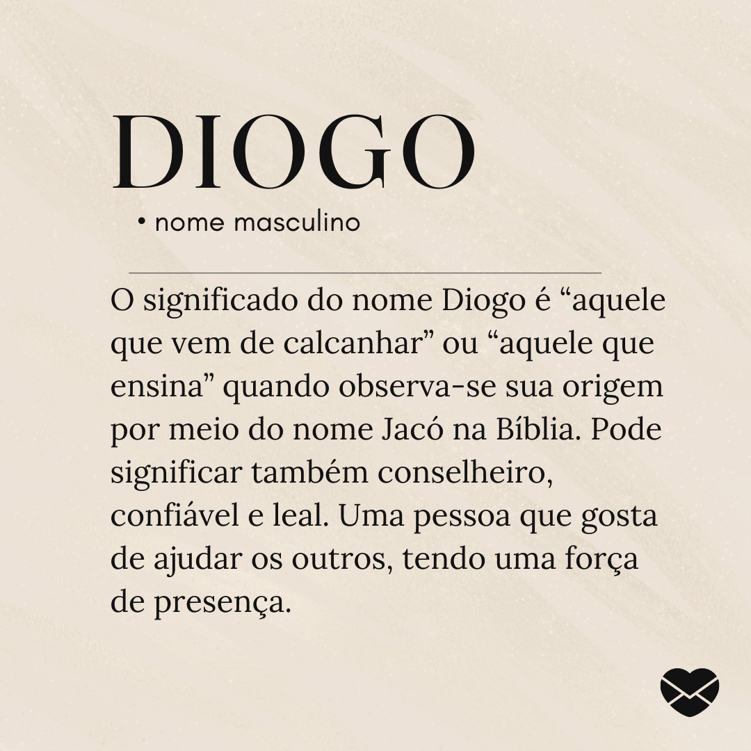 origem do nome Diogo
