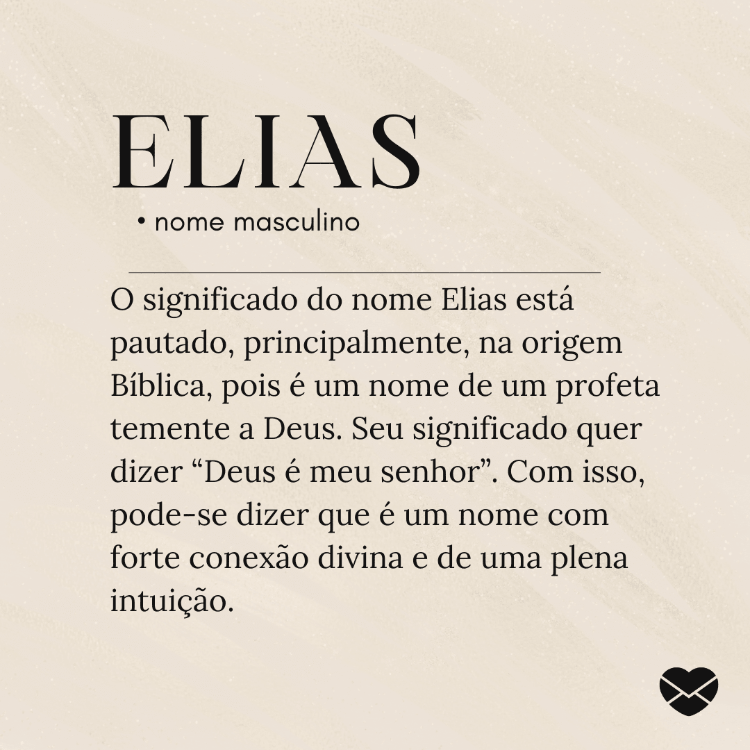 origem do nome Elias