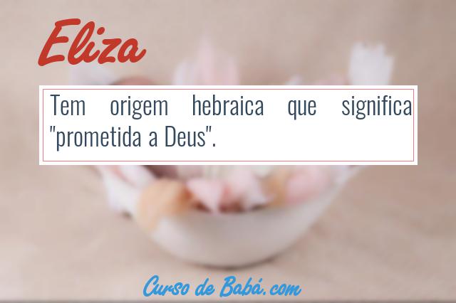 significado bíblico Eliza