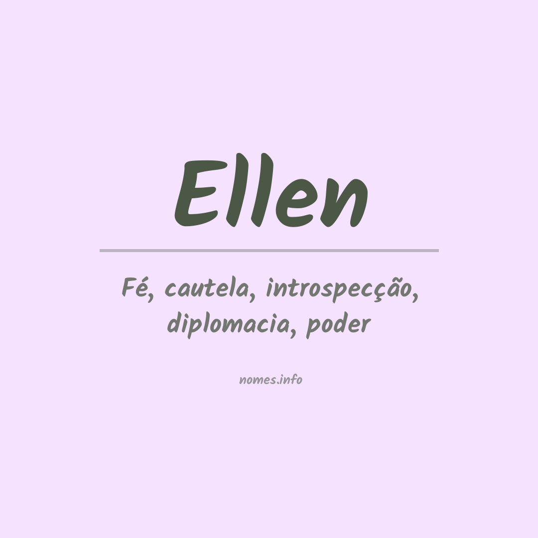 origem do nome ellen