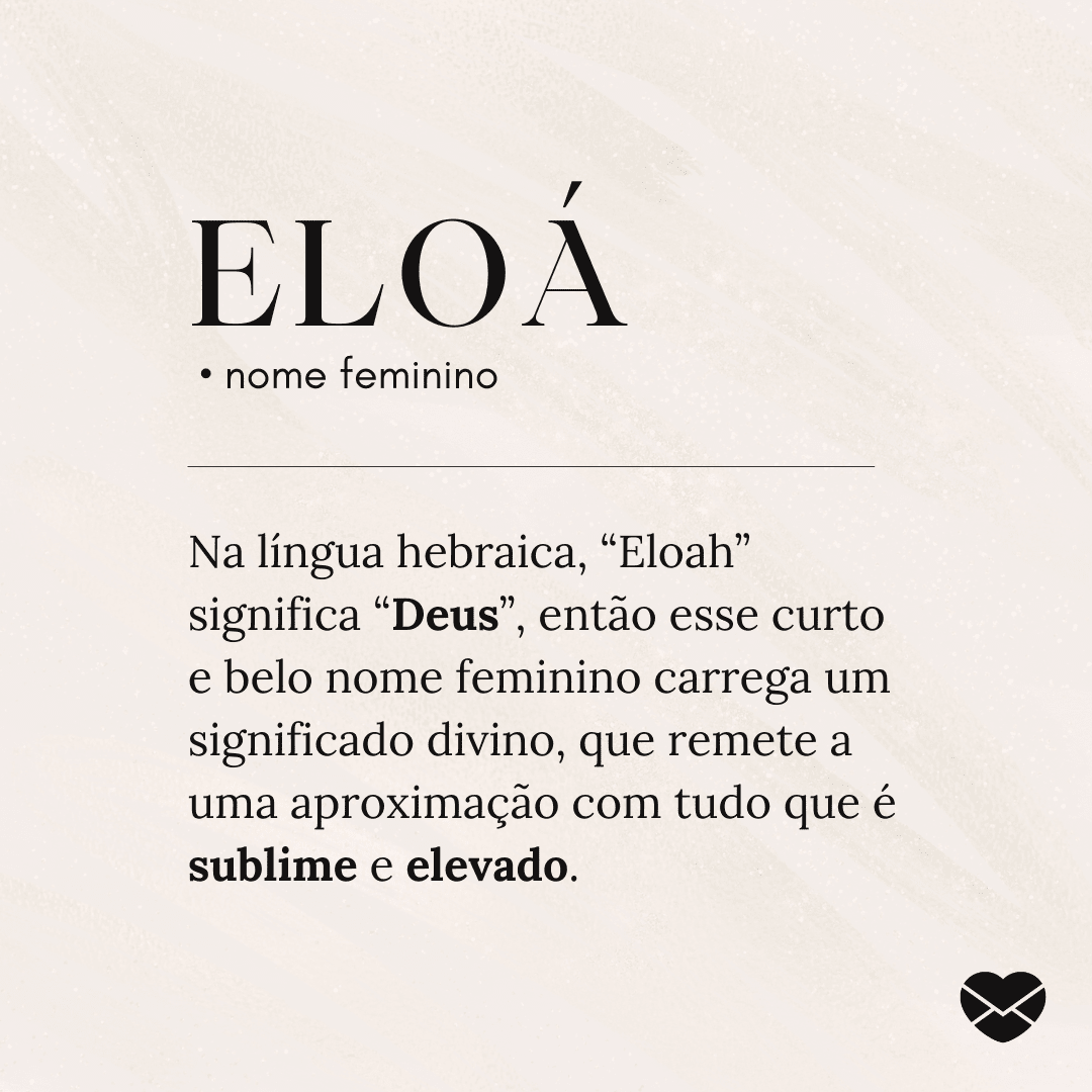 significado nome Eloá
