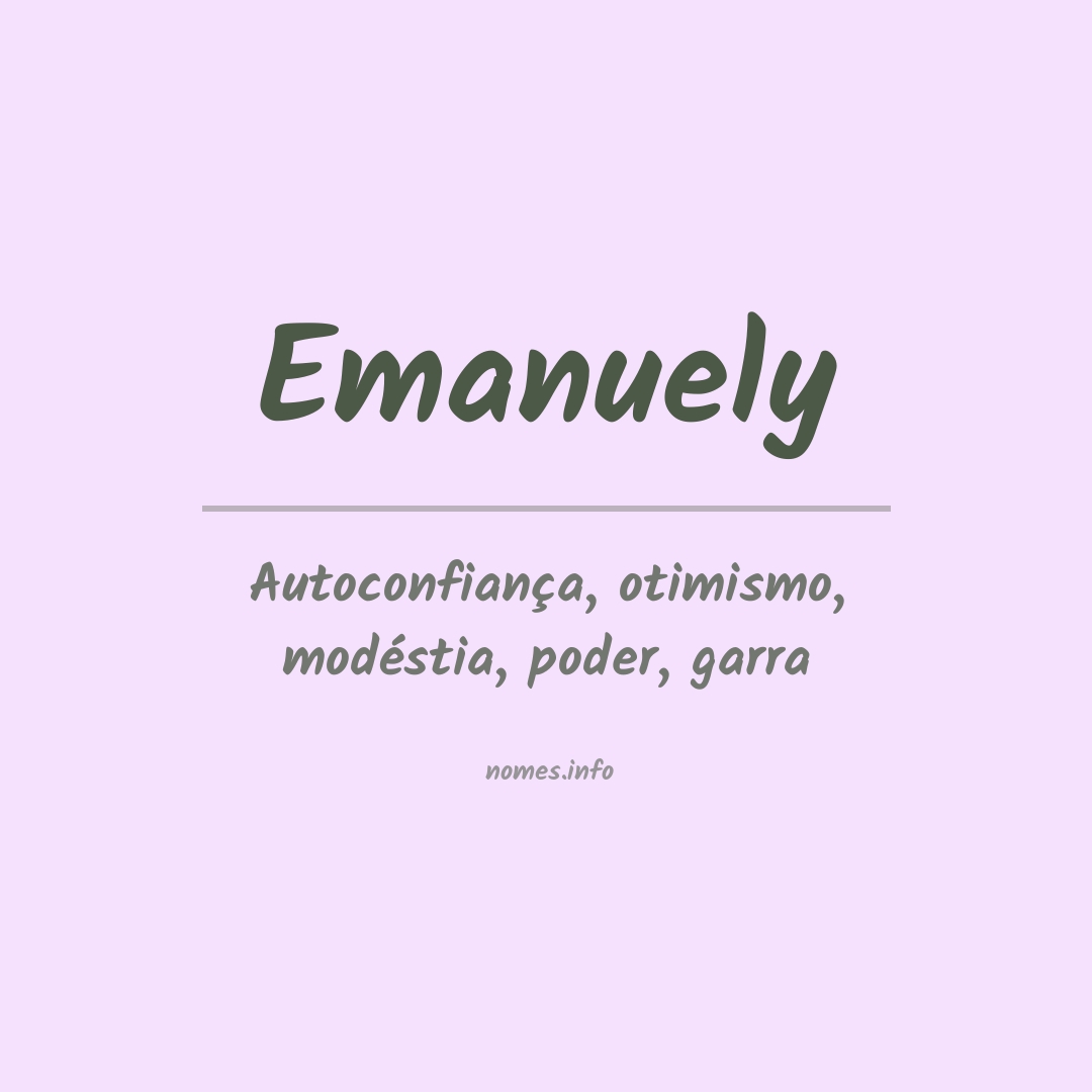 origem do nome emanuelly
