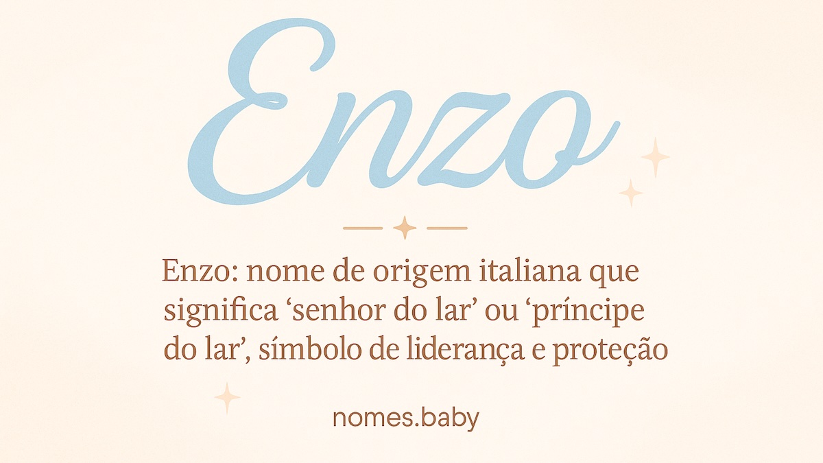 Enzo nome de bebê