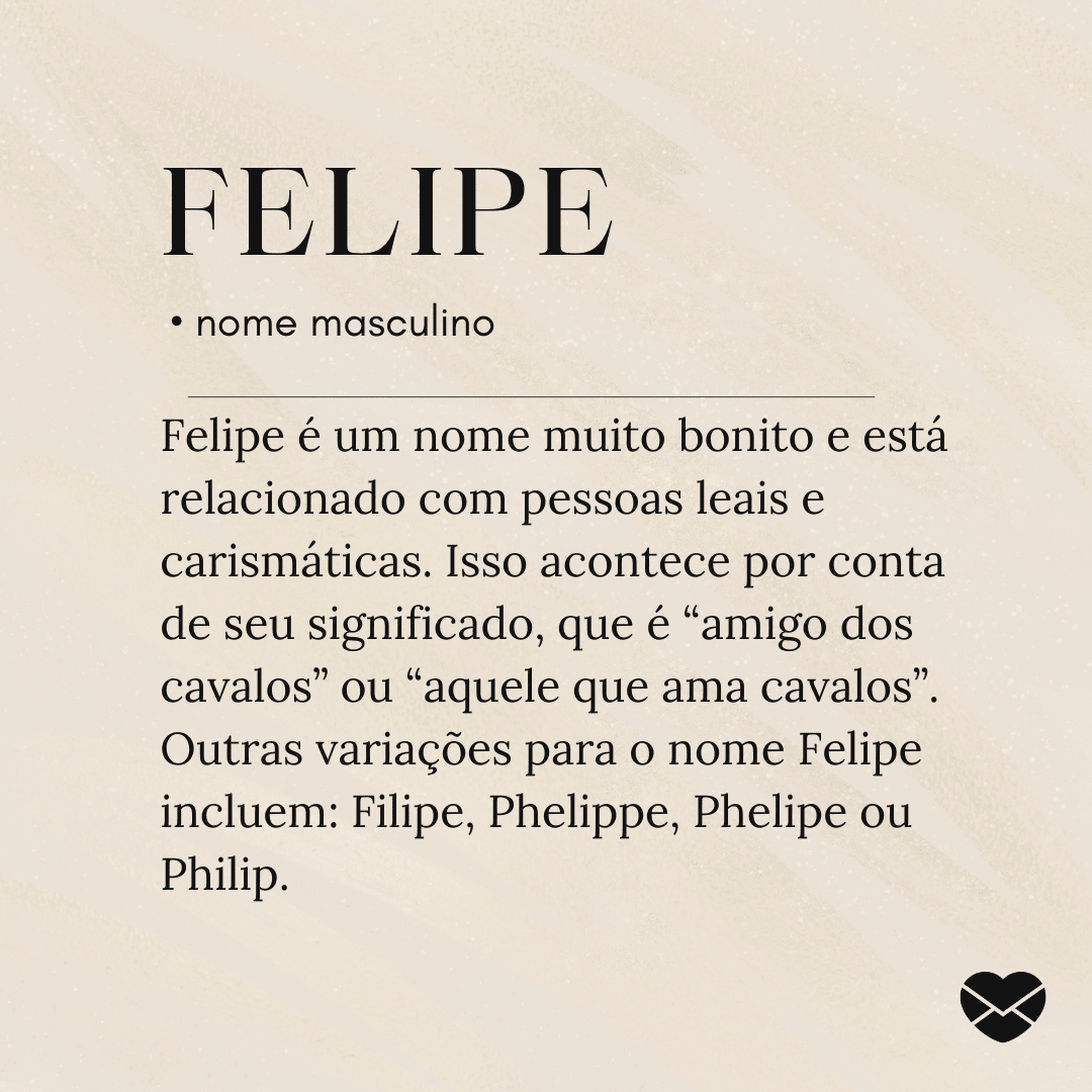 origem do nome Felipe