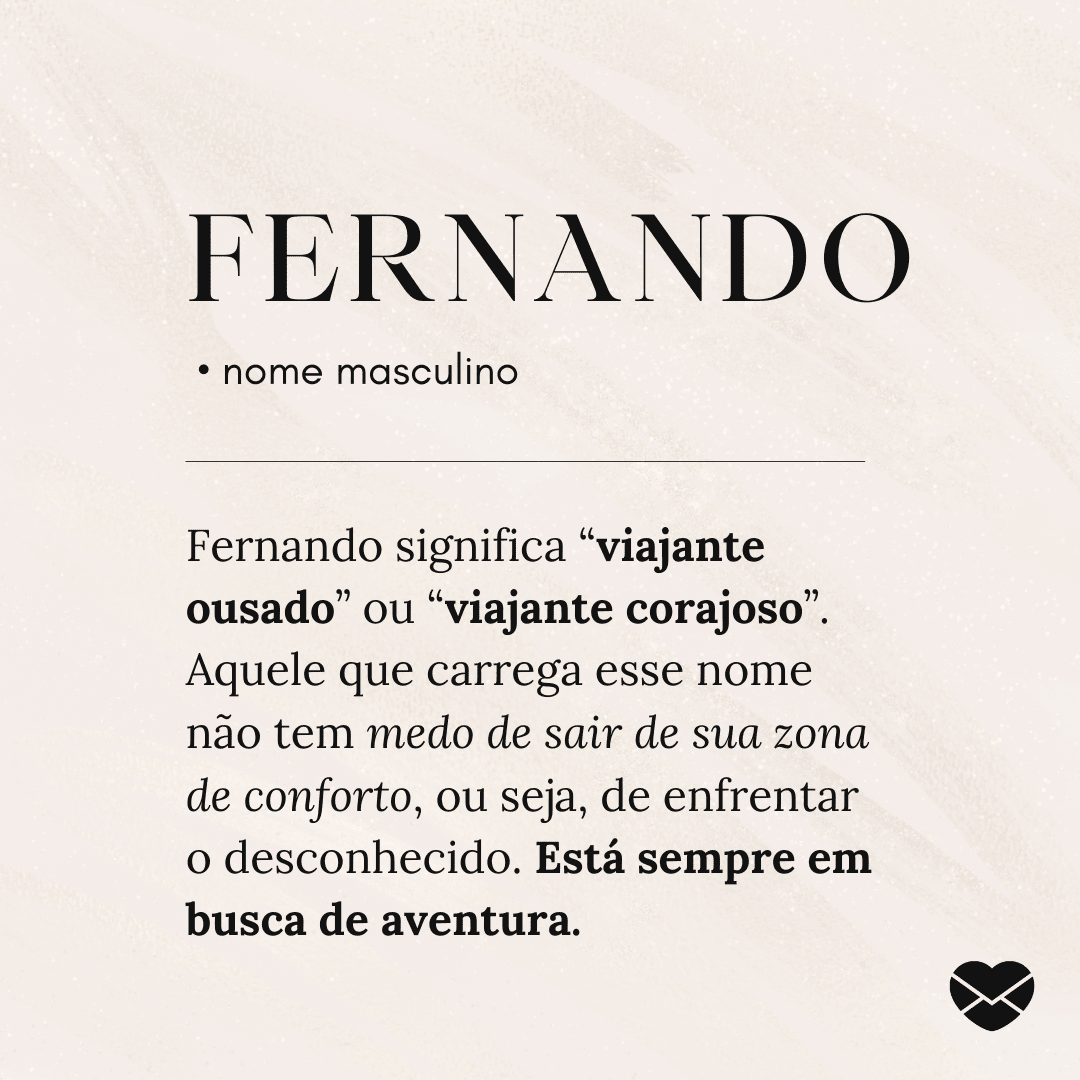 origem nome fernando
