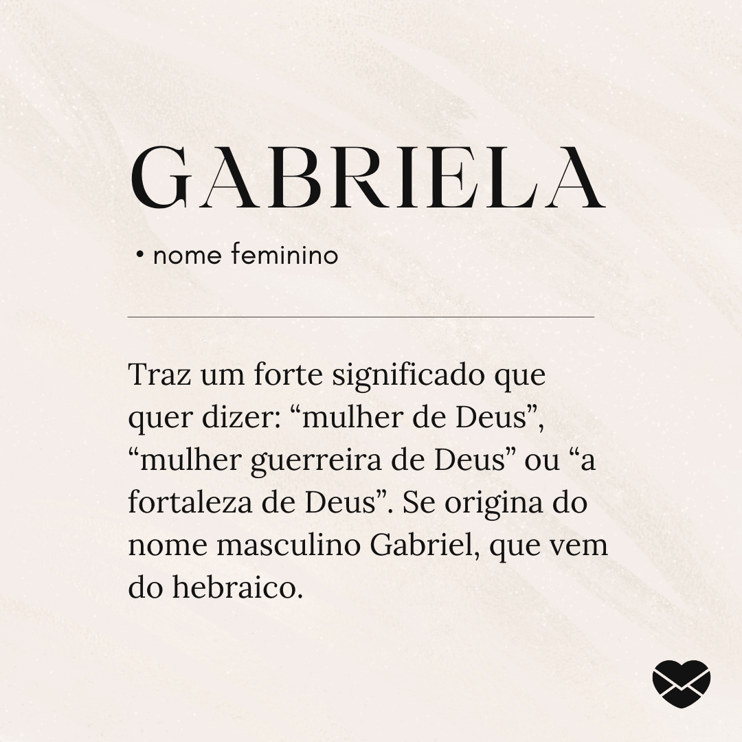 significado do nome gabriela bíblia