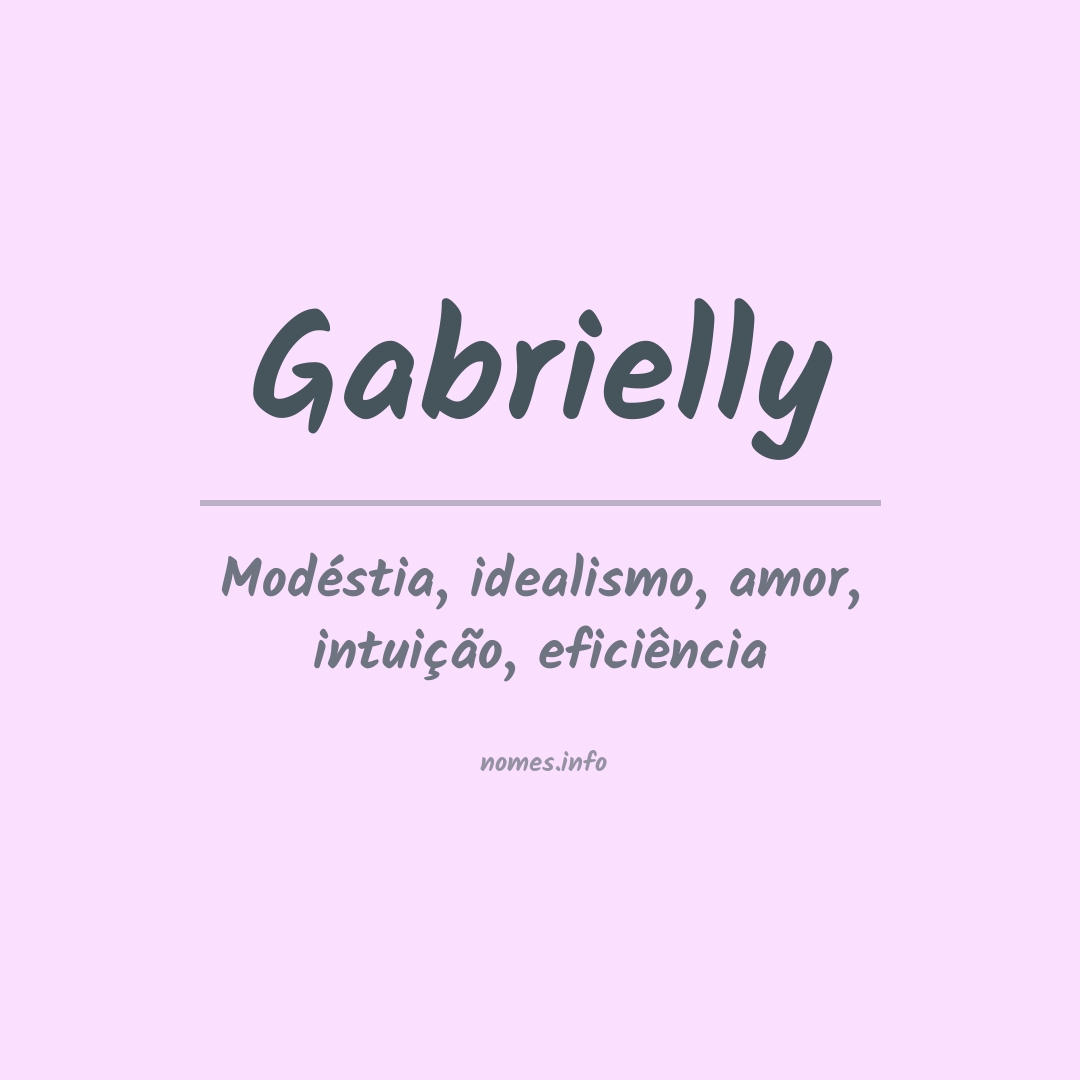 origem nome gabrielly
