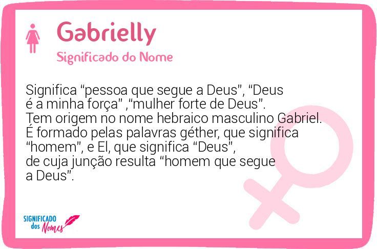 gabrielly nome bíblico