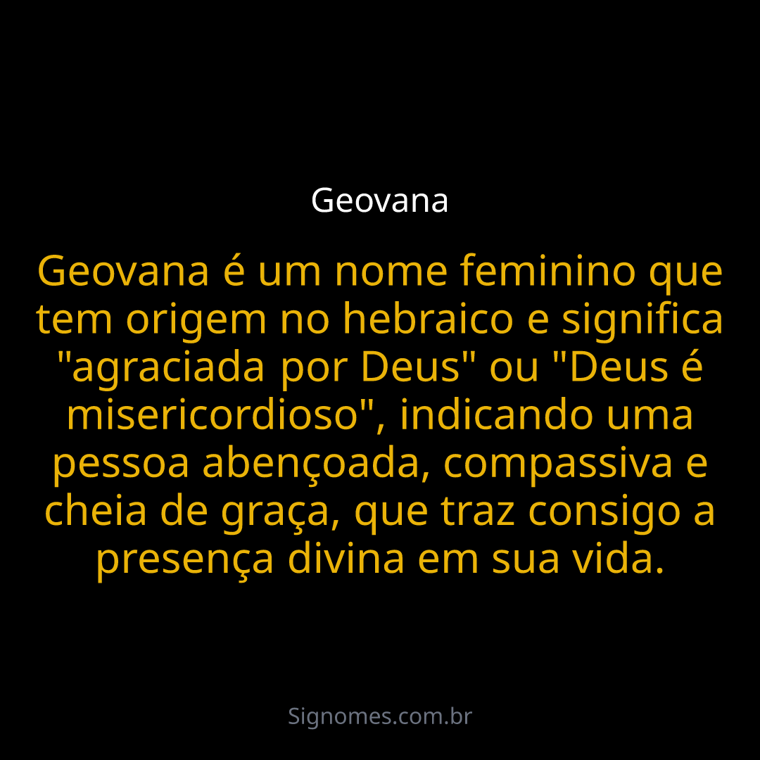 numerologia geovana