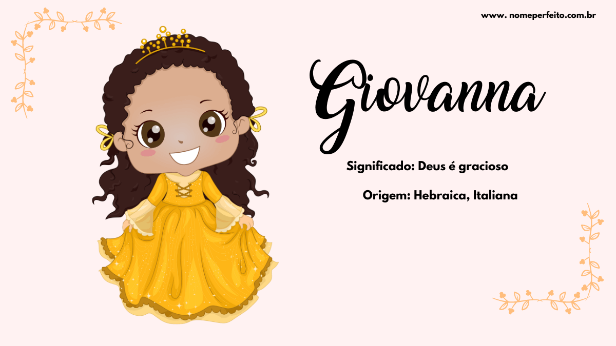 significado nome giovanna
